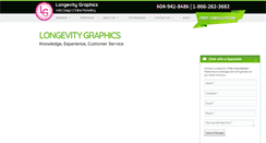 Desktop Screenshot of longevitygraphics.com
